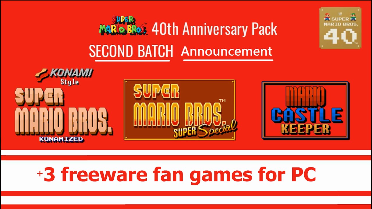Super Mario Bros. 40th Anniversary Pack - Second Batch Announcement  | Nimaginendo Games 2025