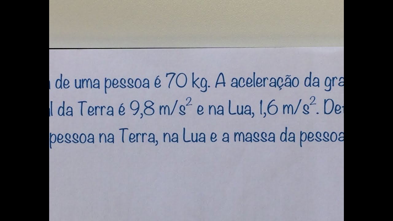 FBNET | Dn7 - Comparando o peso e a massa de um corpo na Terra e na Lua