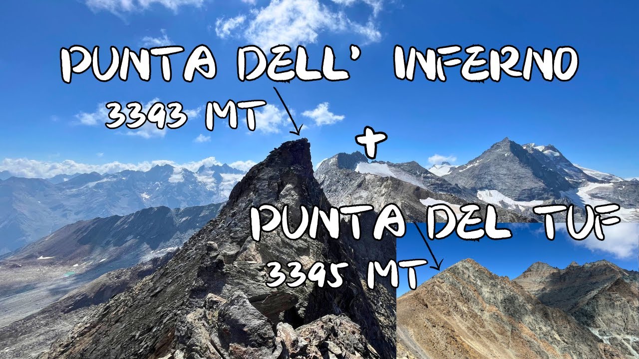 Punta dell'Inferno - 3393 mt e Punta del Tuf - 3395 mt - Traversata da Valnontey (Cogne - AO) 4K