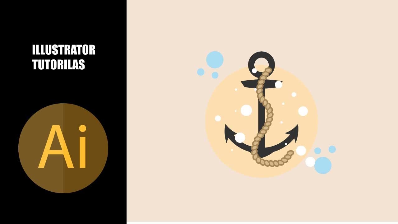 Illustrator Tutorials - How to Create a  Anchor Illustration in Adobe Illustrator