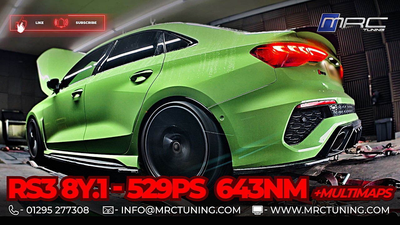 529PS Stage 2 - AUDI RS3 8Y1 ECU Tune Dyno run [ + Multimaps demo ]