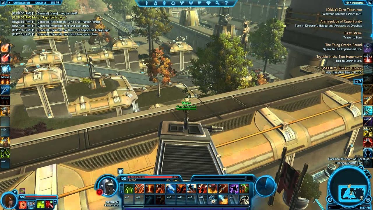 [SWTOR] Datacrons of Corellia (Empire) - A Guide by Degren of Friends and Pals!  [HD]