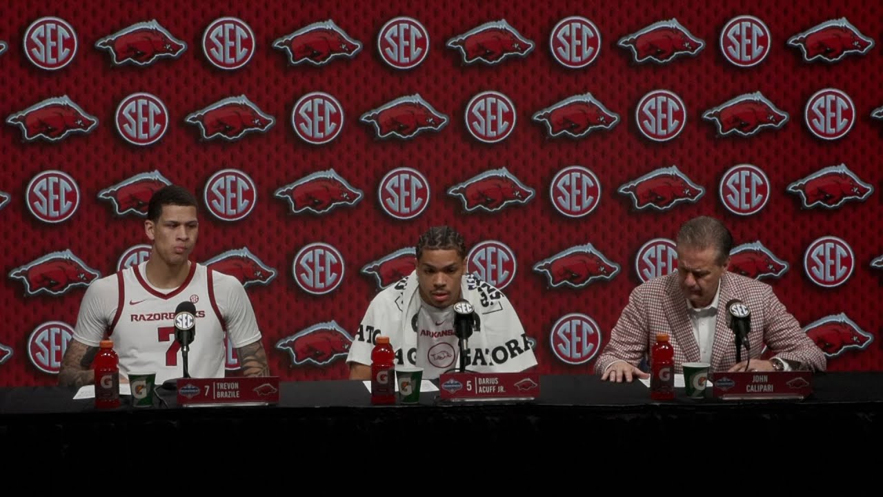John Calipari, Trevon Brazile and Darius Acuff Jr. recap 82-79 win over Oklahoma