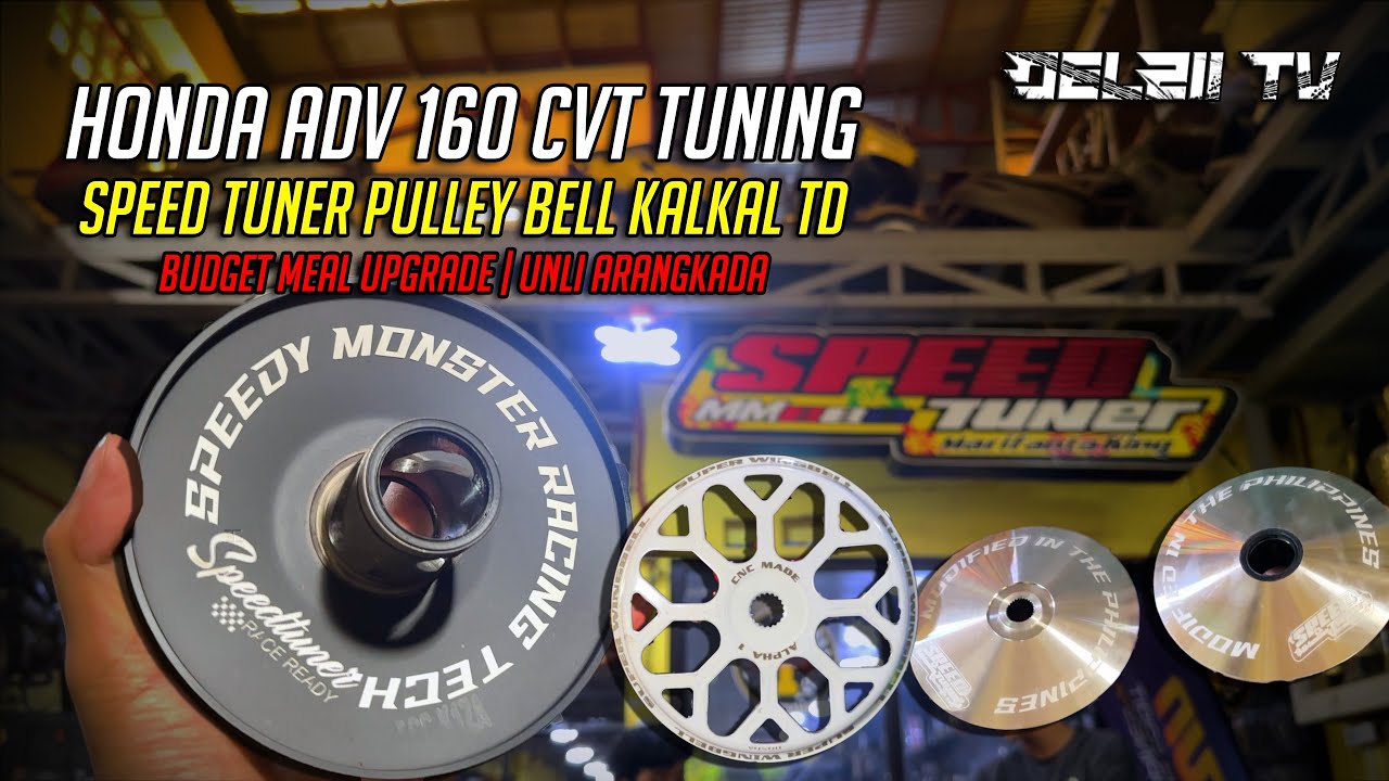 HONDA ADV 160 CVT TUNING | SPEED TUNER PULLEY BELL KALKAL TD