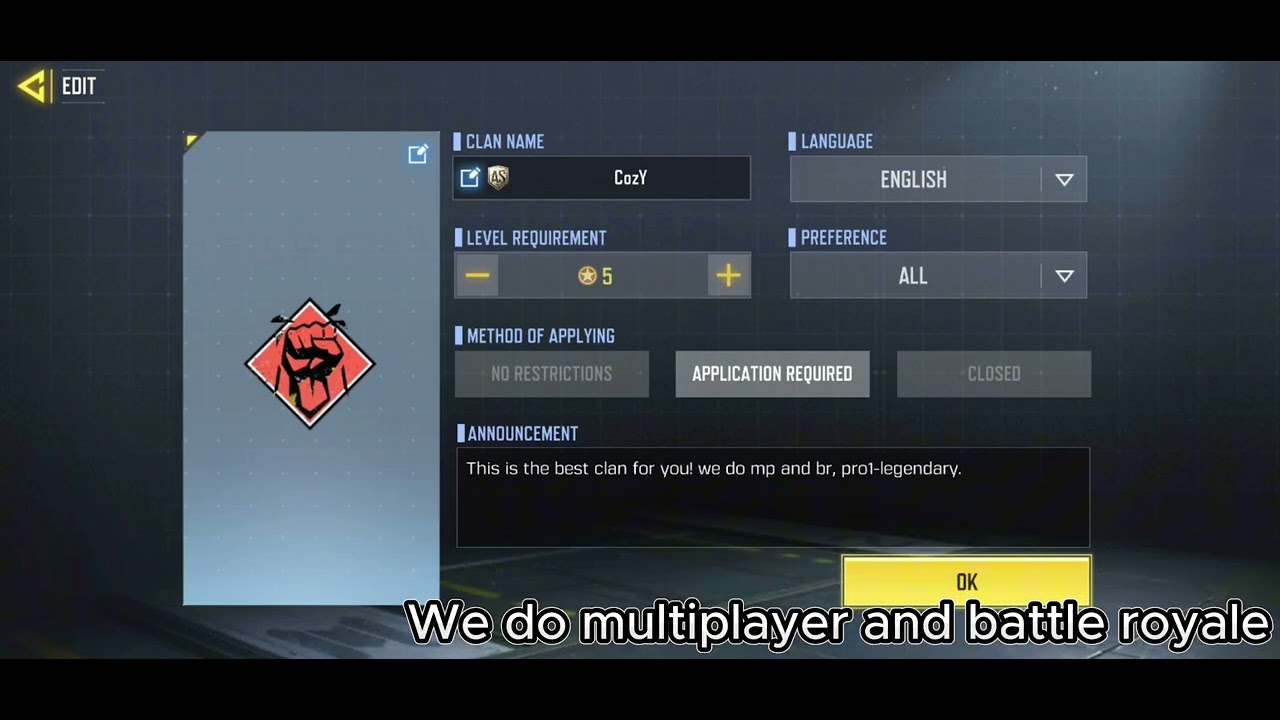 CozY clan applications open! (codm/call of duty mobile)