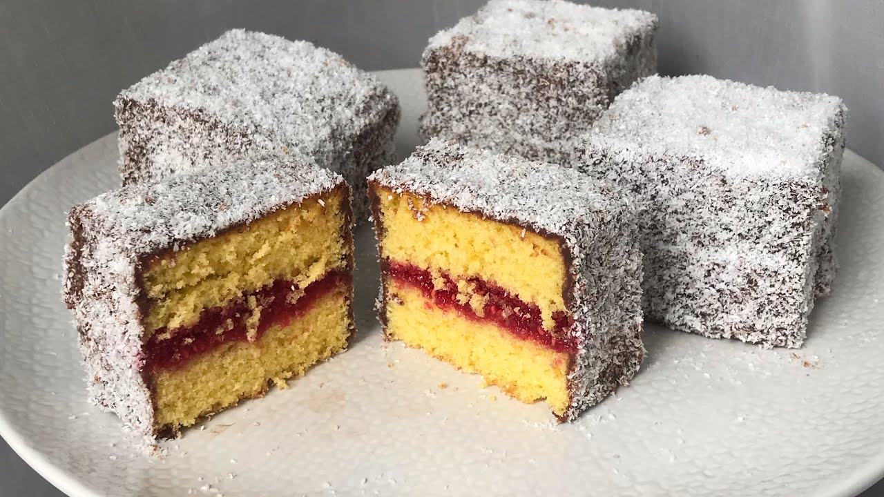 Lamington - az ausztrál kókusz kocka 🇦🇺🥥 | Megsütlek 🧁