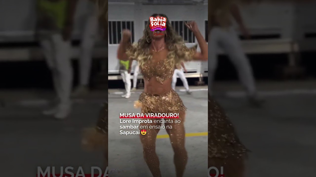 BEL&Iacute;SSIMA 🤩 Lore Improta arrancou suspiros ap&oacute;s o ensaio da Viradouro para o #Carnaval2025. 💃