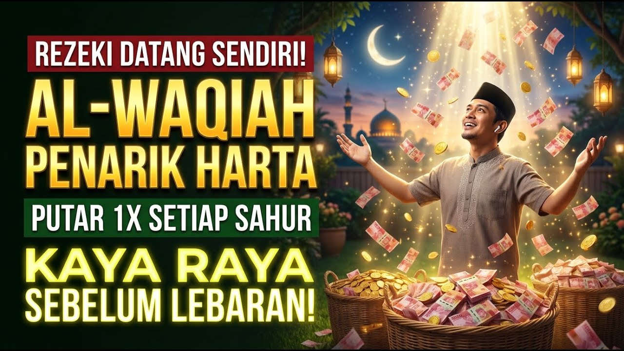 LANTUNAN MALAM! Dzikir Al Waqiah Merdu Pembuka Pintu Rezeki Sepanjang Ramadhan