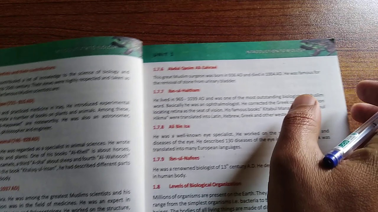 Muslim Scientists and their Contribution in the field of Biology Unit 1 Introduction to Biology Lec5