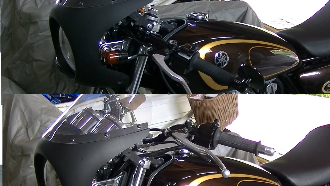 SR400 ハンドル交換