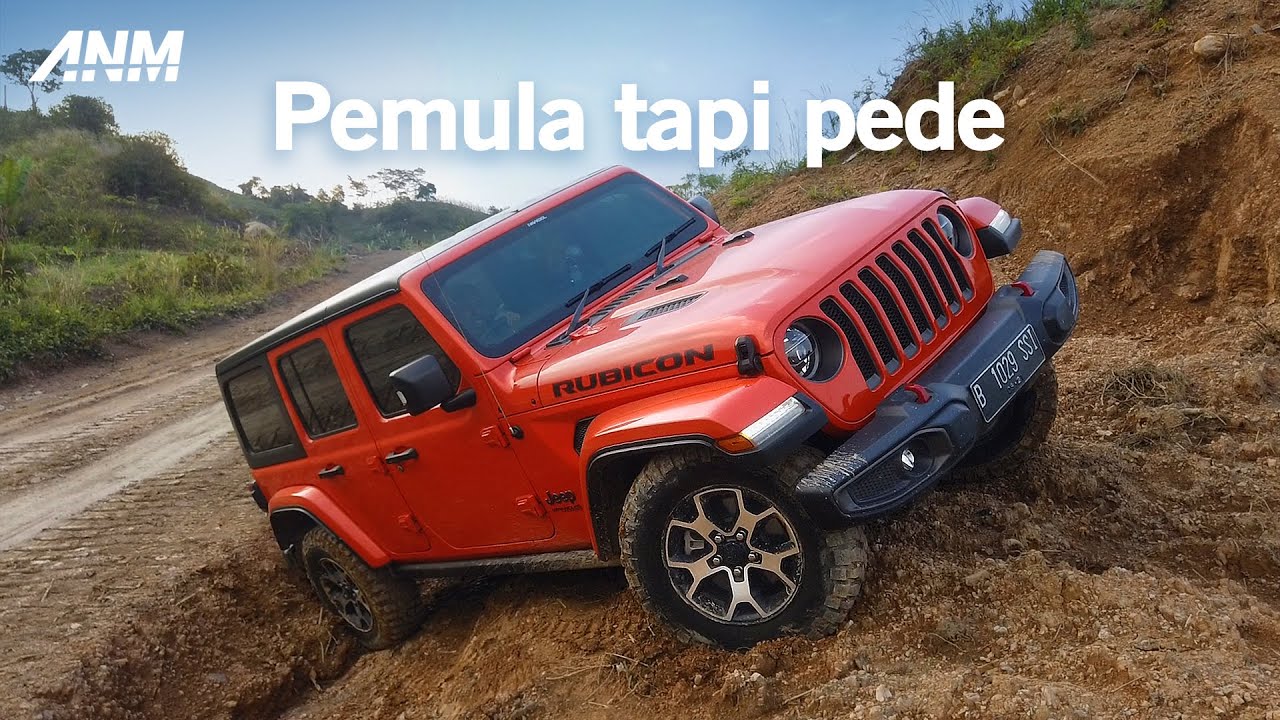 Belajar off-road feat. @jejelogy pakai Jeep Wrangler Rubicon