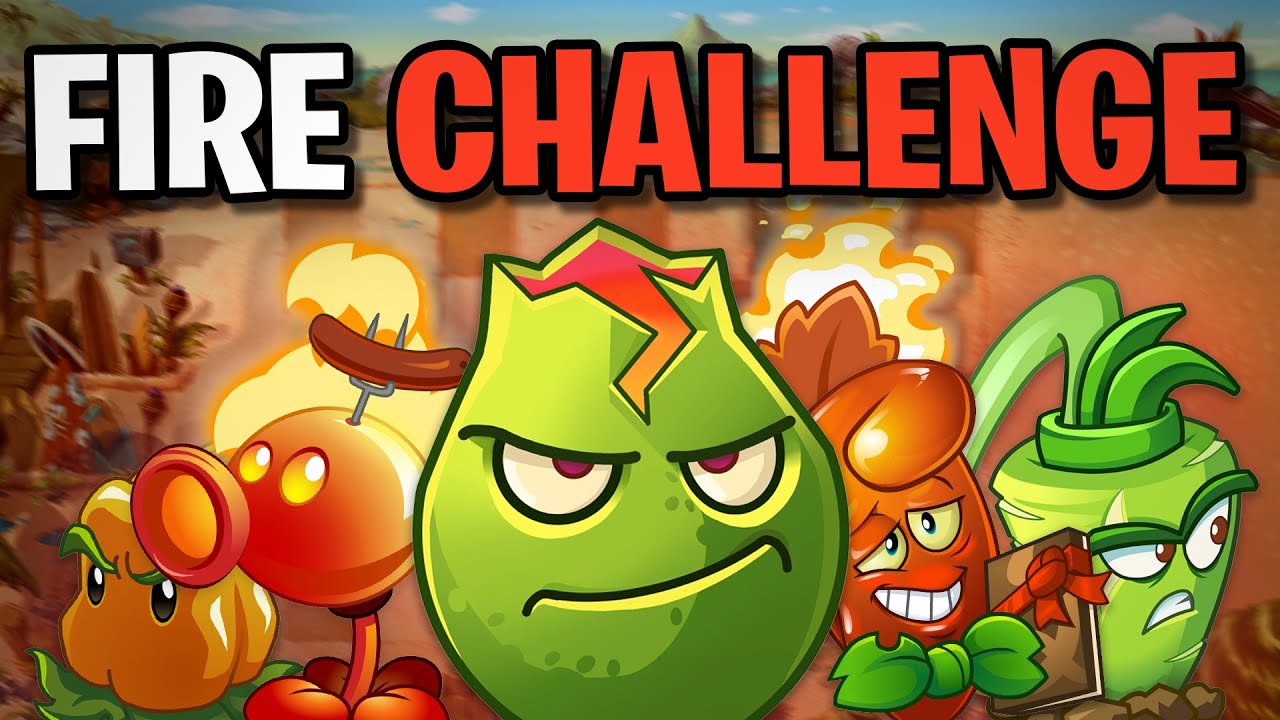 Можно ли победить на пляже Big Wave, используя только огненные растения? (PVZ2)