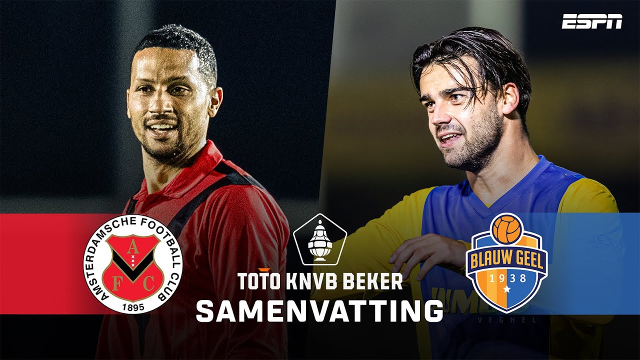 RICARDO VAN RHIJN OPENT DE SCORE IN SPANNEND BEKERDUEL 🏆 | Samenvatting AFC - Blauw Geel '38