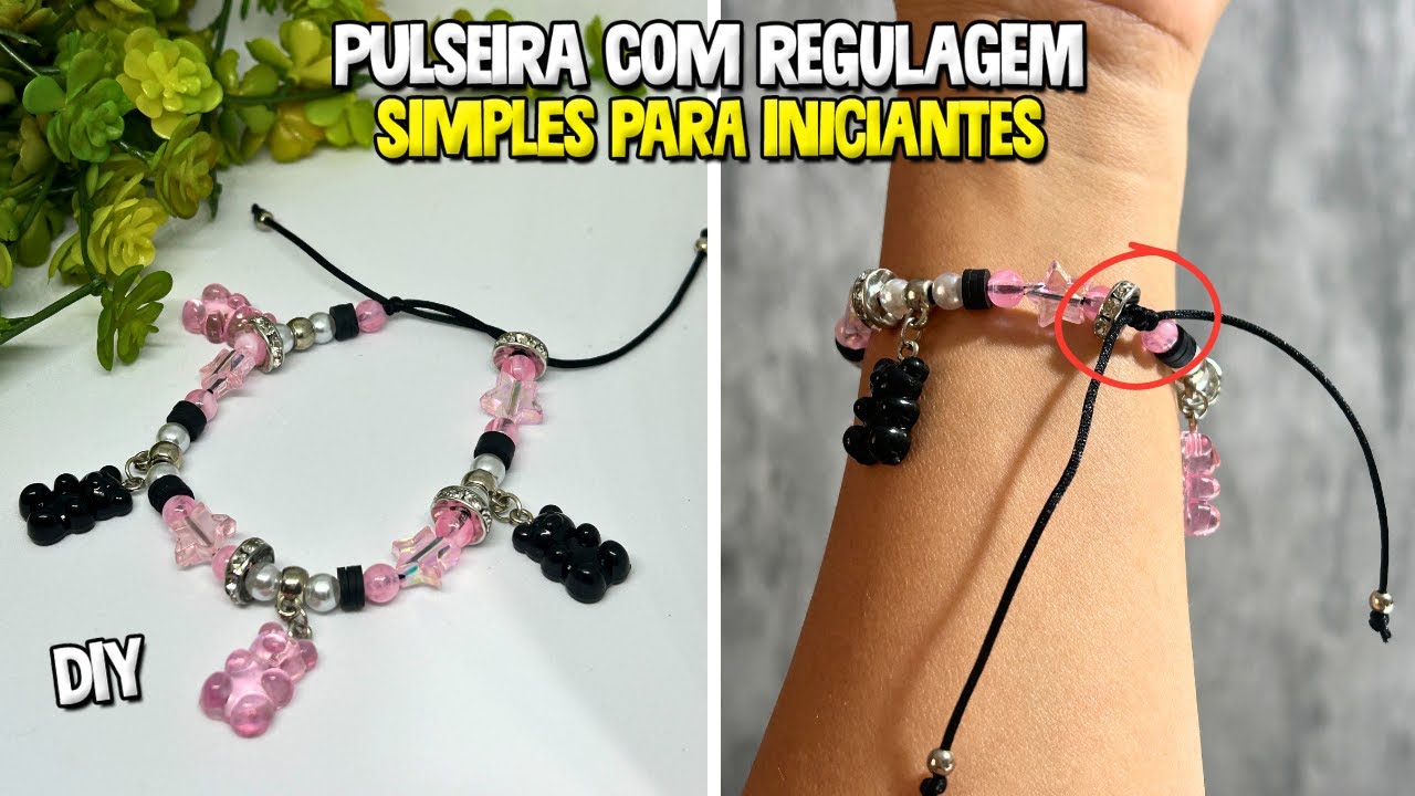 [FÁCIL] COMO FAZER FECHO SIMPLES EM PULSEIRAS (PARA INICIANTES) | O MUNDO DE LARISSA