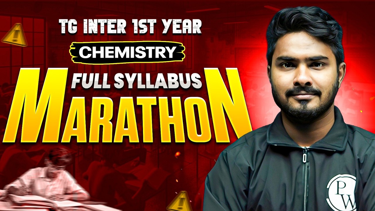 Chemistry Full Syllabus Marathon | Score 55+ | TG Inter 1st Year | IPE 2026