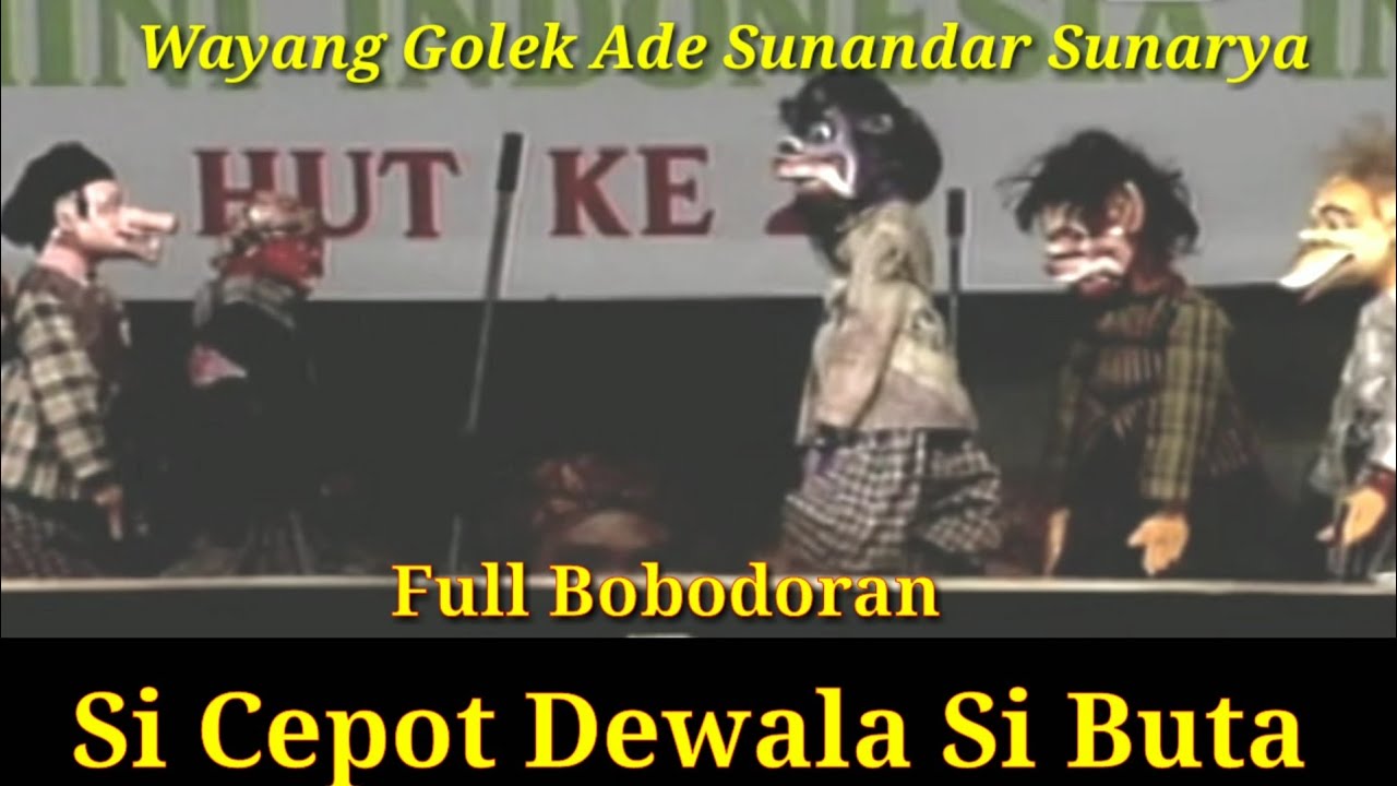 Wayang golek bobodoran tahun 1996 dalang Ade Kosasih Sunarya