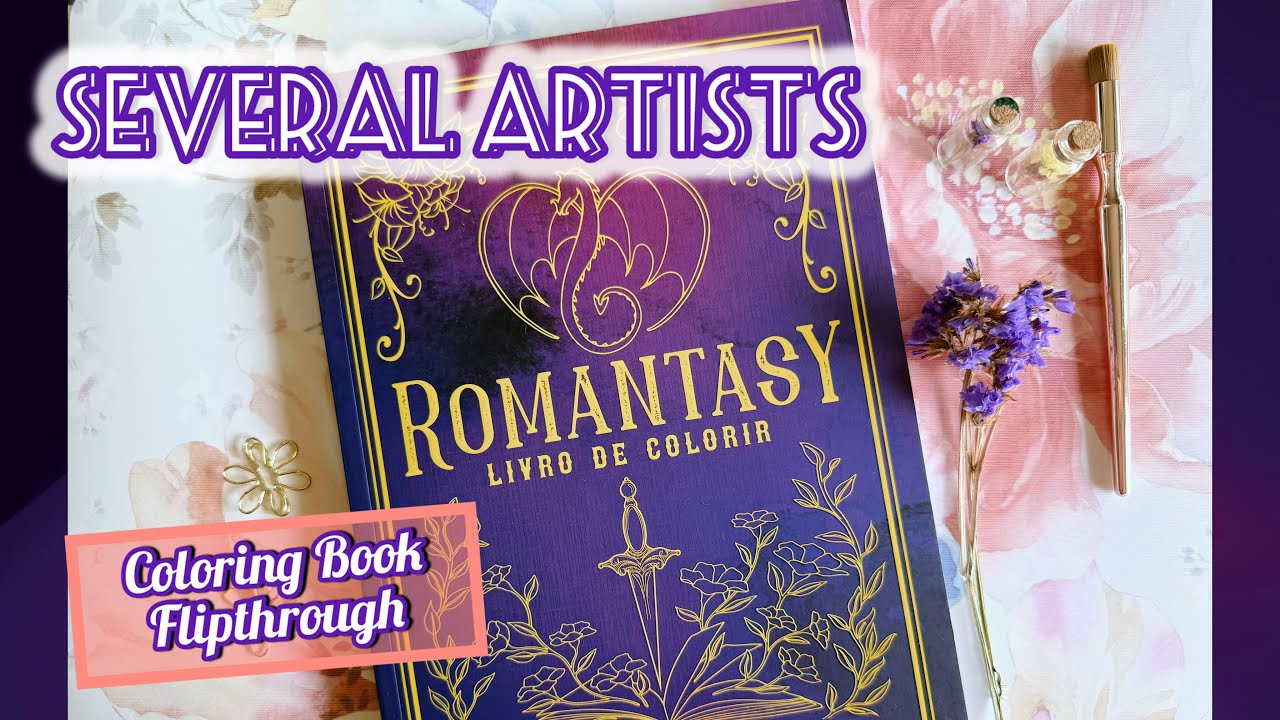 ROMANTASY Coloring Book flipthrough