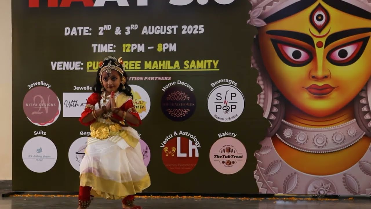 PUJOR HAAT 3 | AAYUSHI MAJUMDAR | Dance Performance | Pre-Durga Puja Shopping & Cultural Fest