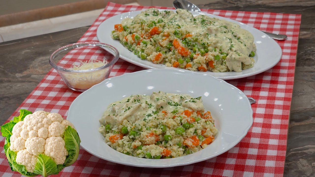 Karfiolrizs mint főszereplő, tejszínes mustáros csirketokány a mellékszereplő @szokykonyhaja