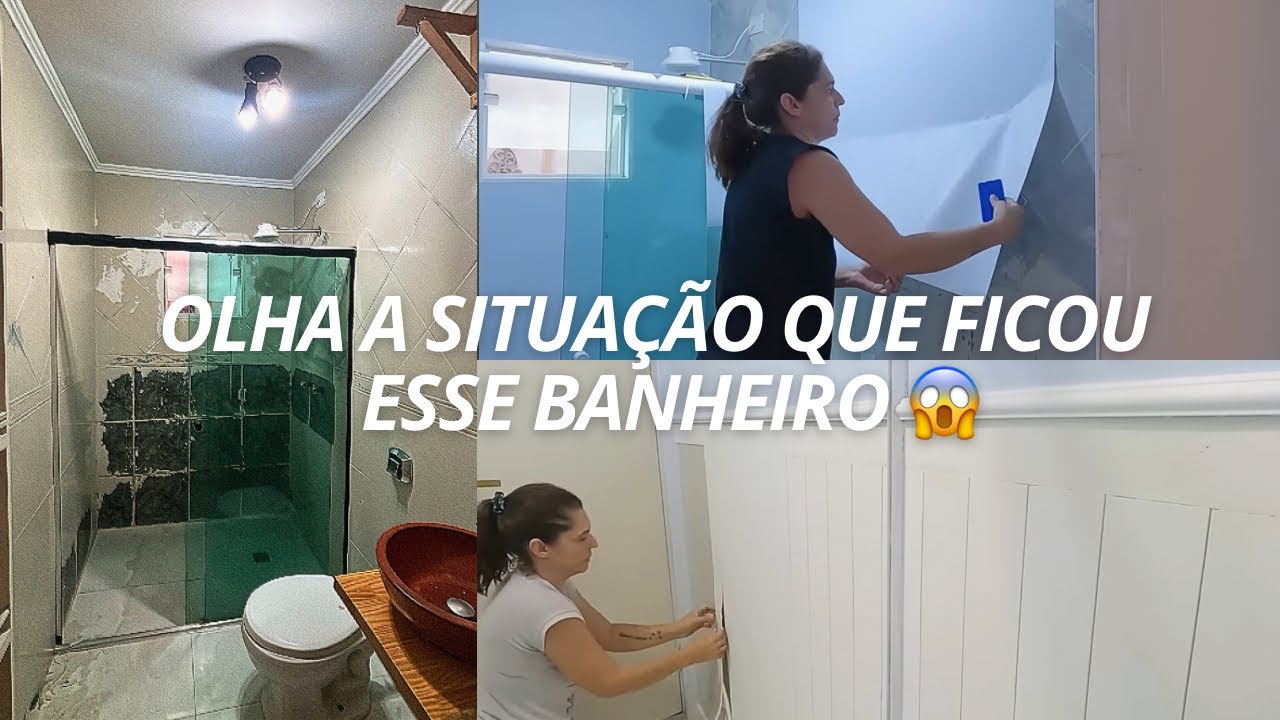 NOSSO BANHEIRO ANTIGO FICOU NESSA SITUAÇÃO VOU FAZER UMA TRANSFORMAÇÃO INCRÍVEL!