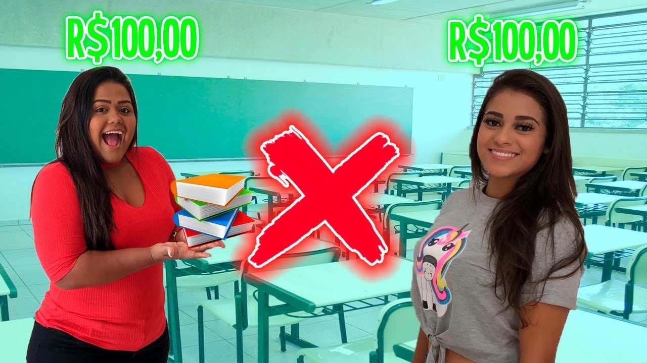 DESAFIO DOS 100 REAIS MATERIAL ESCOLAR !!!