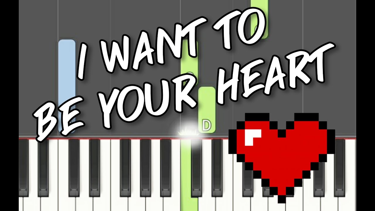 I want to be your heart - Yurry Canon Easy Piano Tutorial (75-140 bpm.)