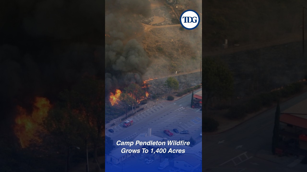 Wildfire Spreads Across Camp Pendleton Amid Strong Santa Ana Winds
