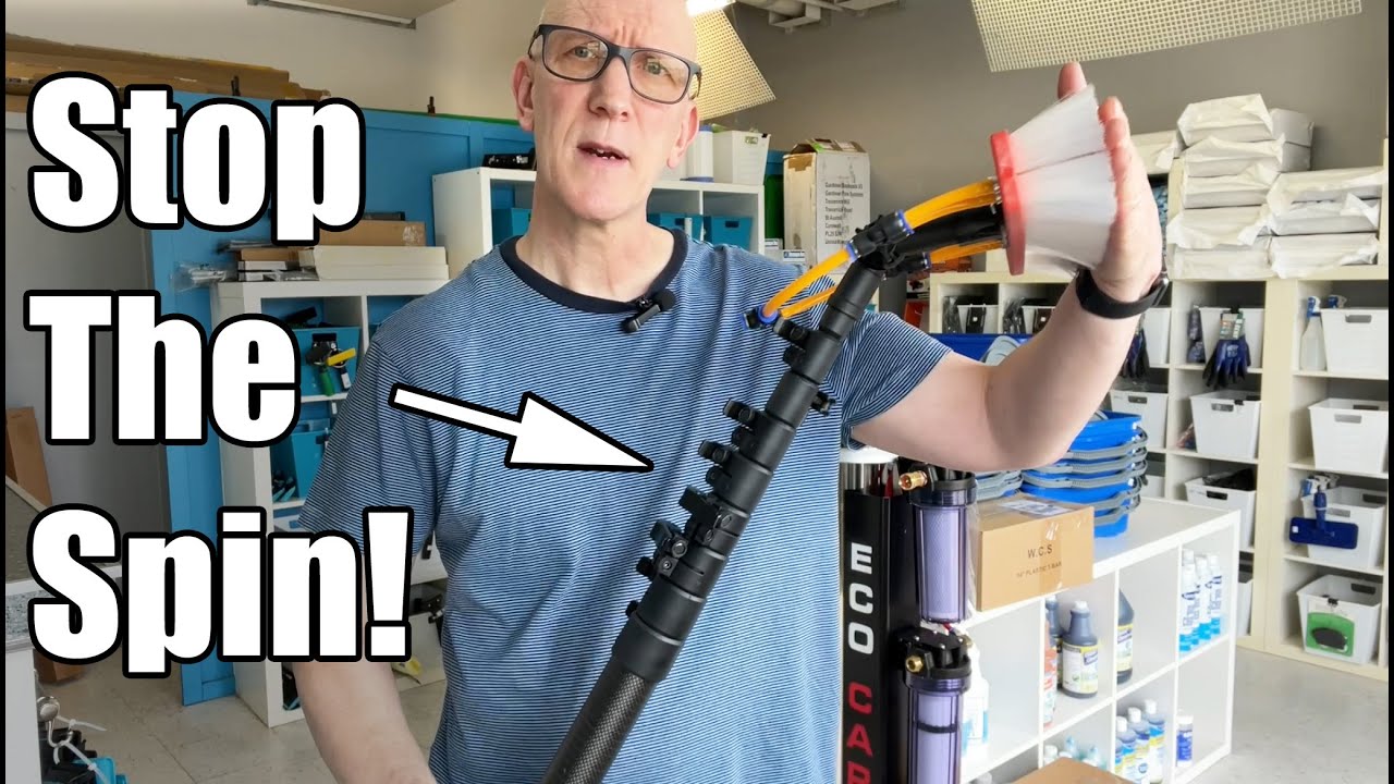How to set up water fed pole clamps for NO SPIN - Xero poles, Black Knight, Tucker