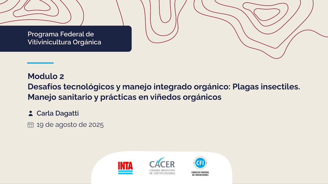 Desafíos tecnológicos y manejo integrado orgánico: Plagas insectiles.