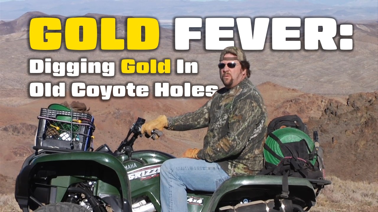 Tom Massie finds gold in Old Coyote Holes! Gold Fever in California's High Desert