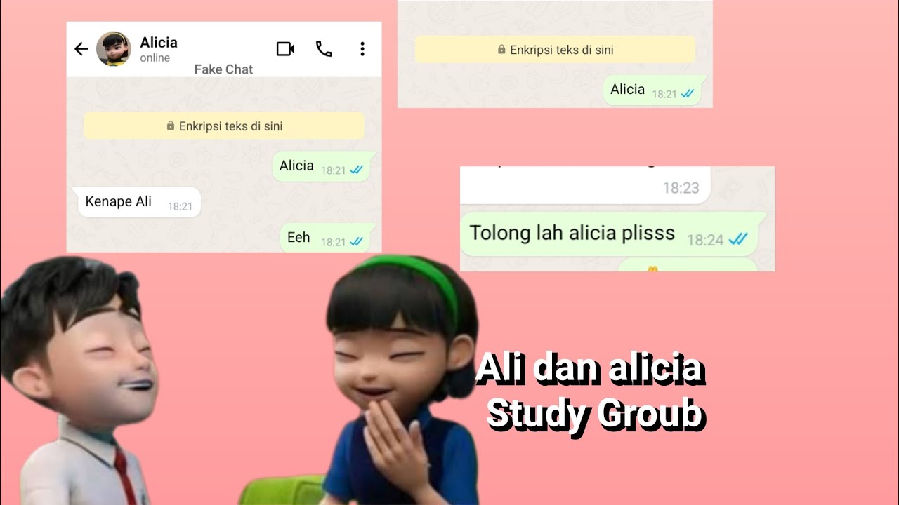 Ali dan alicia belajar bareng dubbing cet ejen Ali 