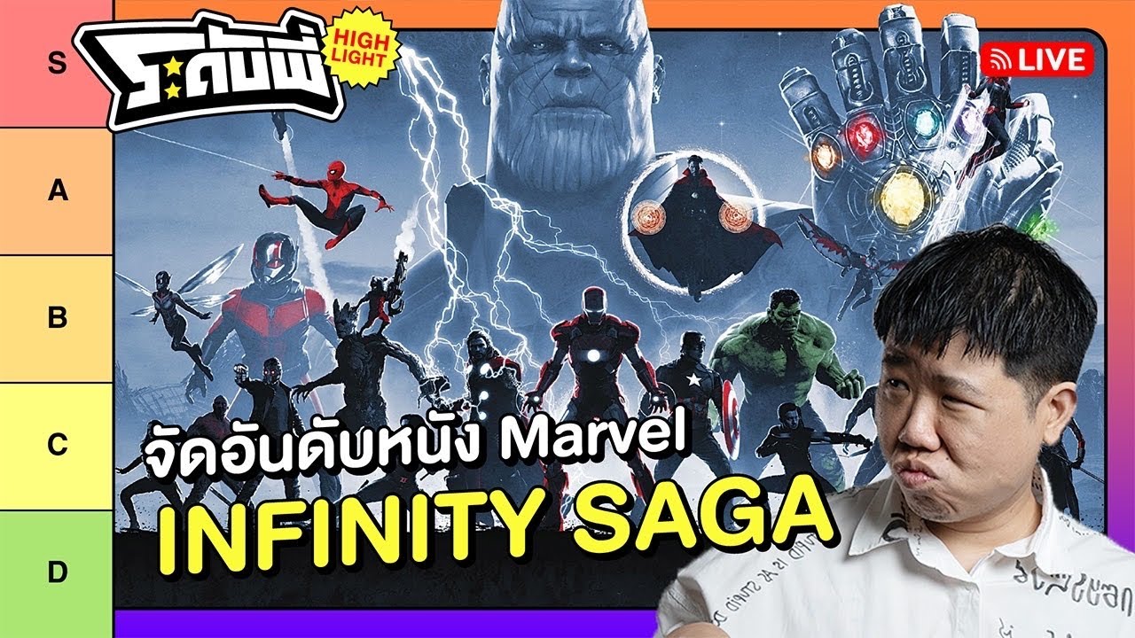 ระดับพี่ : จัดอันดับหนัง Marvel Infinity Saga