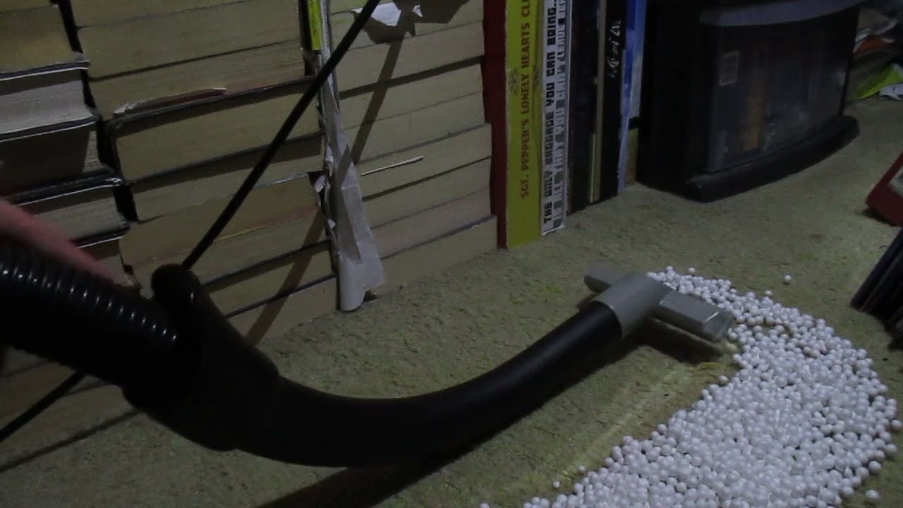 Vacuuming Bean bag beans 3