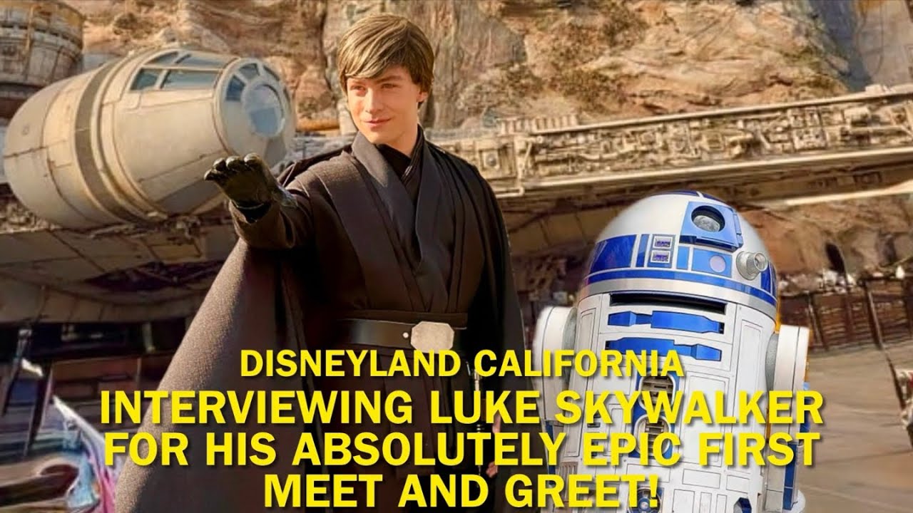 Interviewing Luke Skywalker in His EPIC First Disneyland Meet and Greet + Ahsoka & Vader! #disney