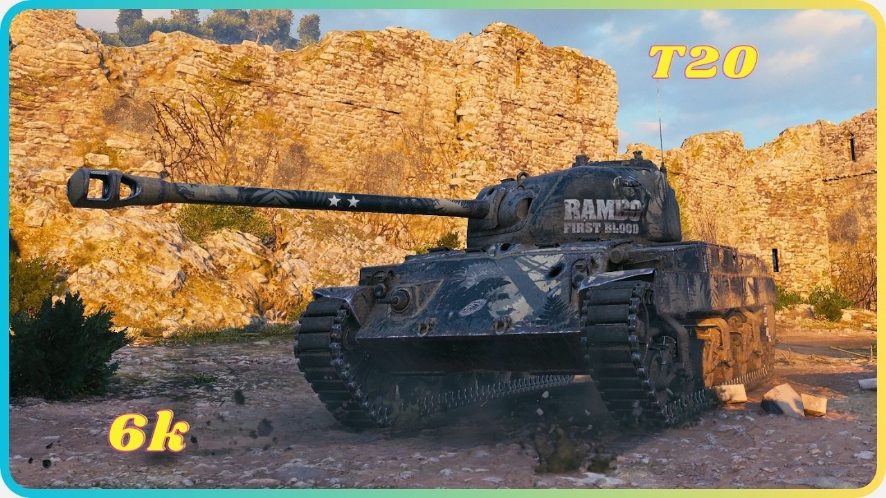 T20 Deletes the Enemy Team — 6,000 DMG. World of Tanks Top Replays.