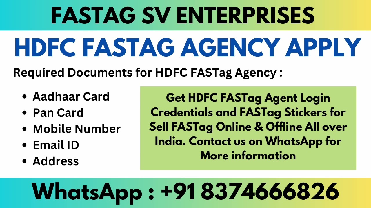 HDFC FASTag Agency