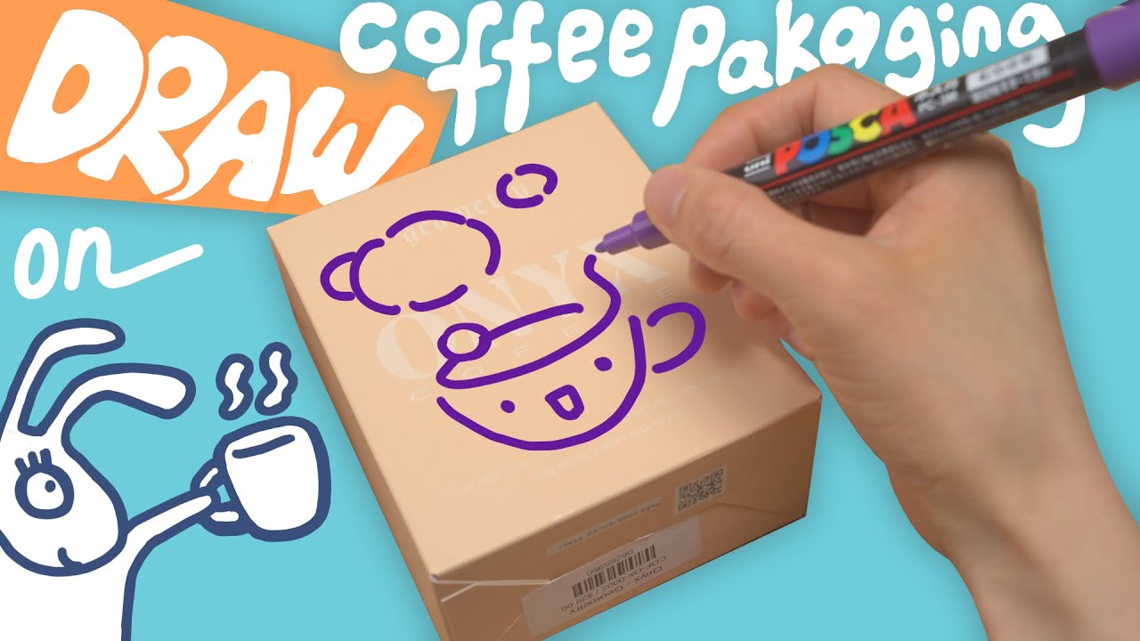 Fun Art Idea | Customizing Coffee Packaging with me ☕