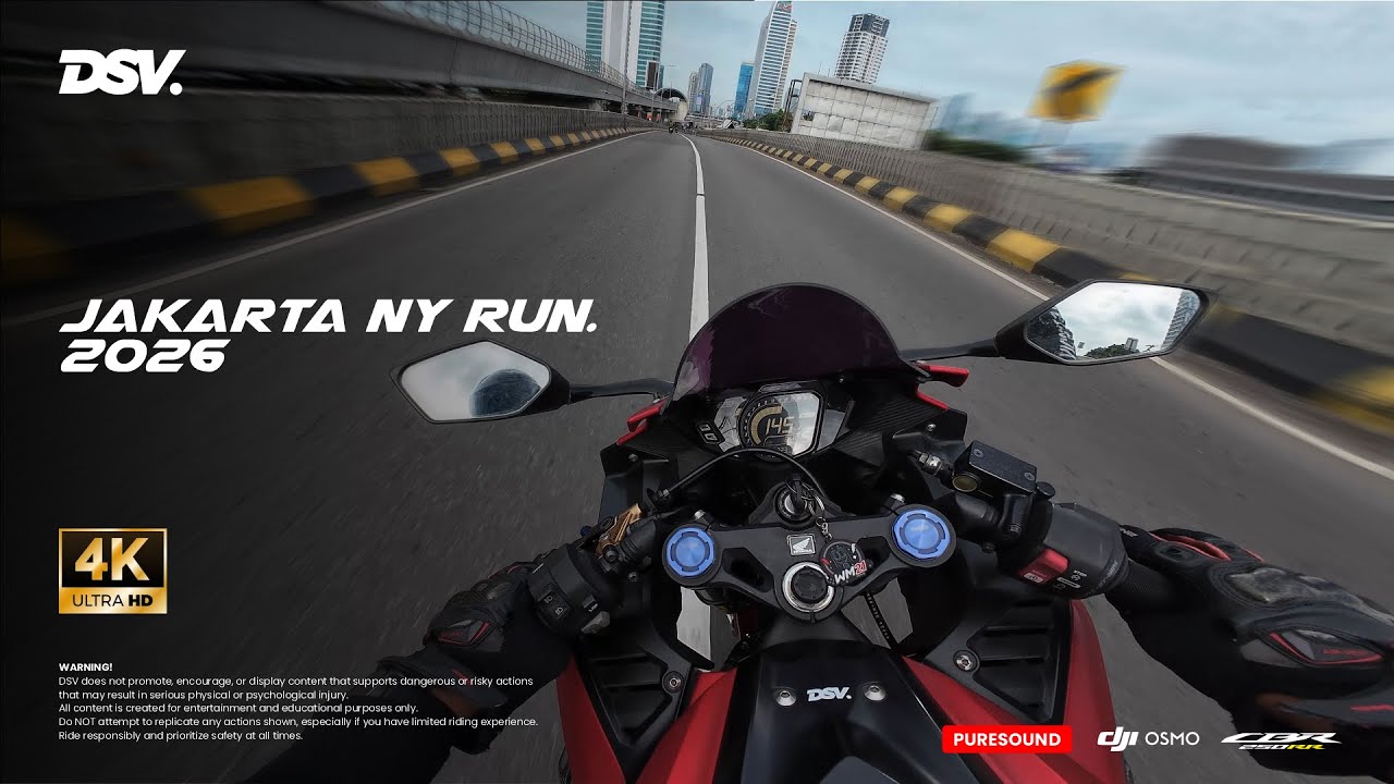 PURE SOUND CBR250RR VILLAN MP1 NEW YEAR RUN 2026 DJI OSMO ACTION 4 MOTOVLOG
