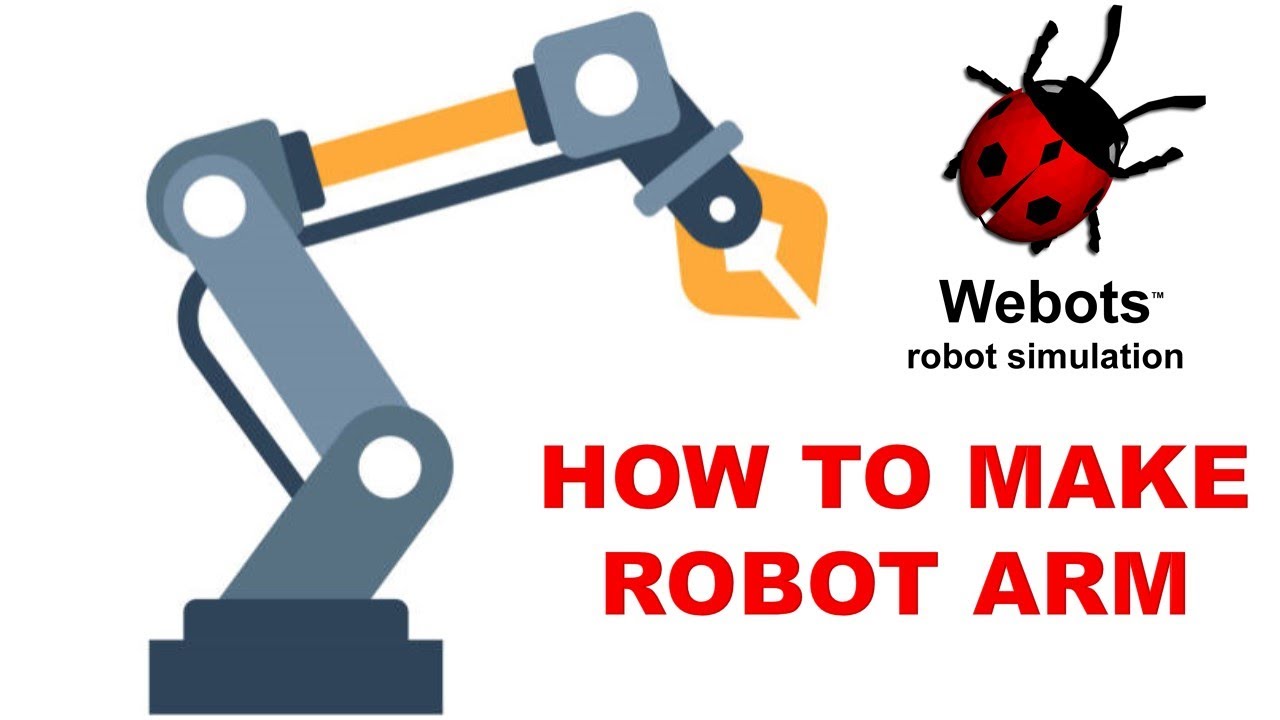 How to make a robot arm in #webots  || How to simulate a robot arm in #webots