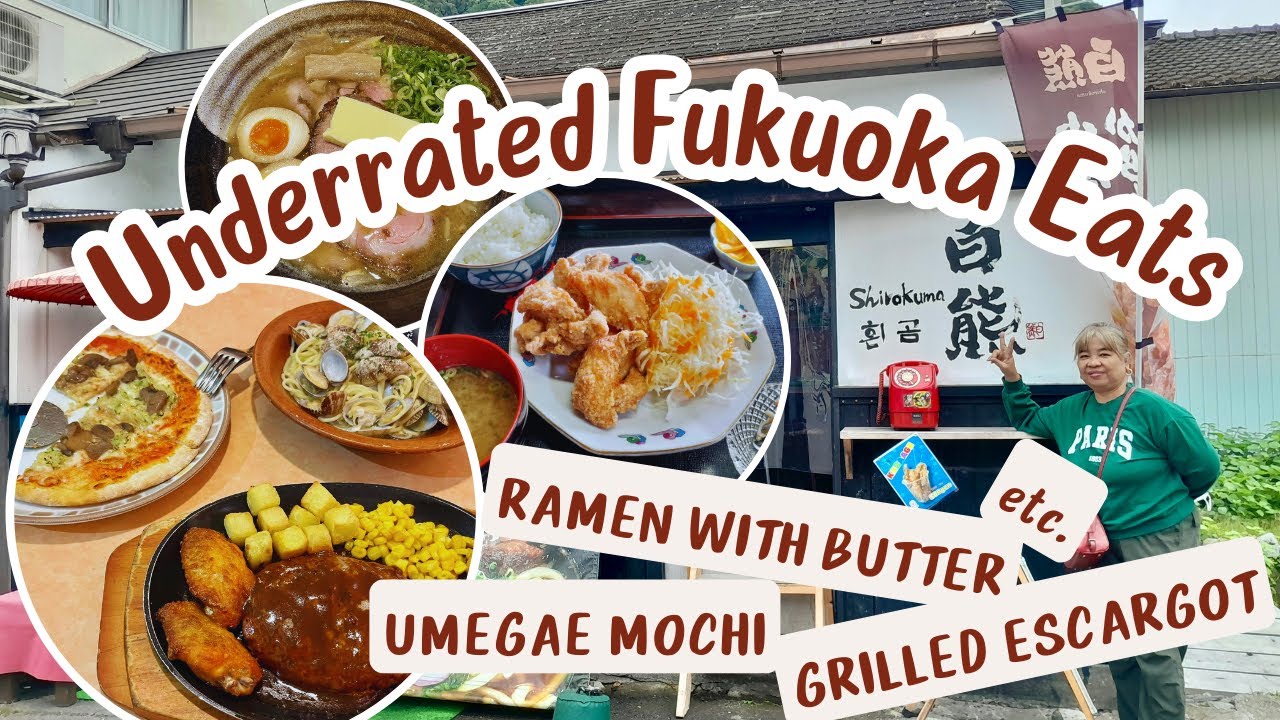 UNDERRATED CHEAP FUKUOKA EATS | Hakata Ramen Street, Saizeriya, Monzenmachi, Starbucks Dazaifu, etc.