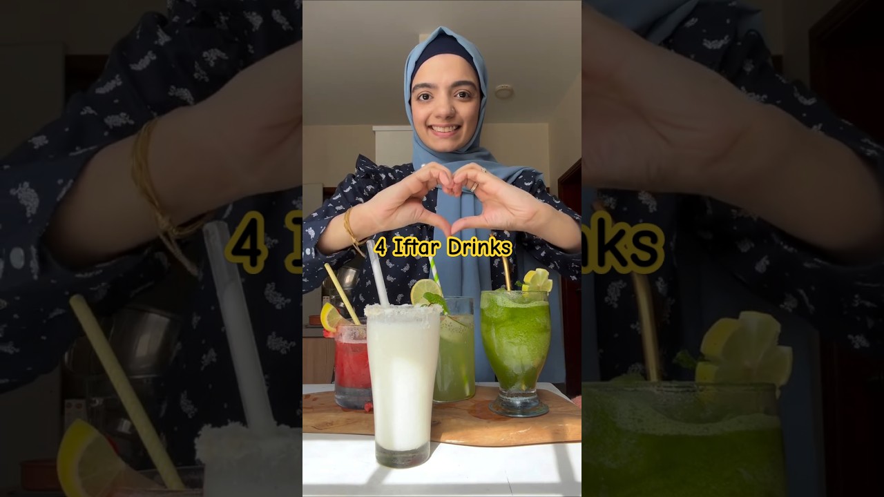 4 Iftar Drinks Recipe for Ramadan #ramzanspecialrecipe #drinks #shorts