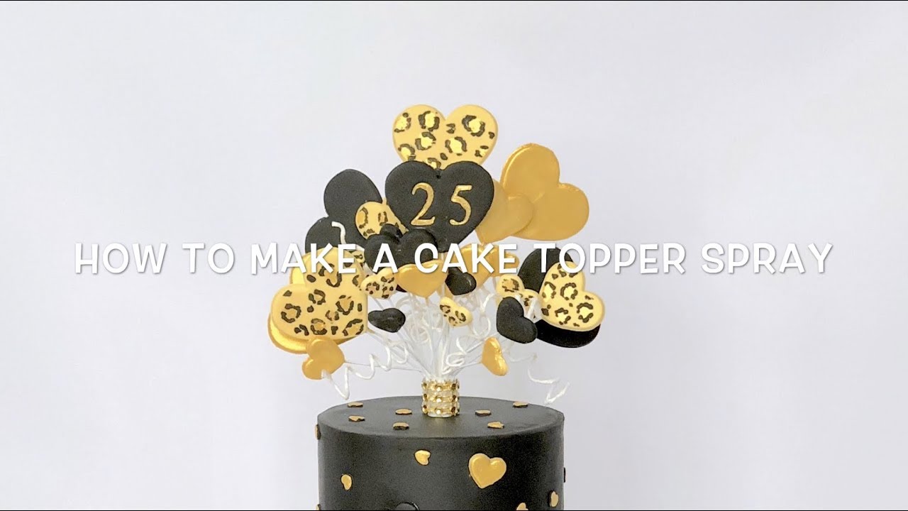 How to make a ‘Spray’ cake topper