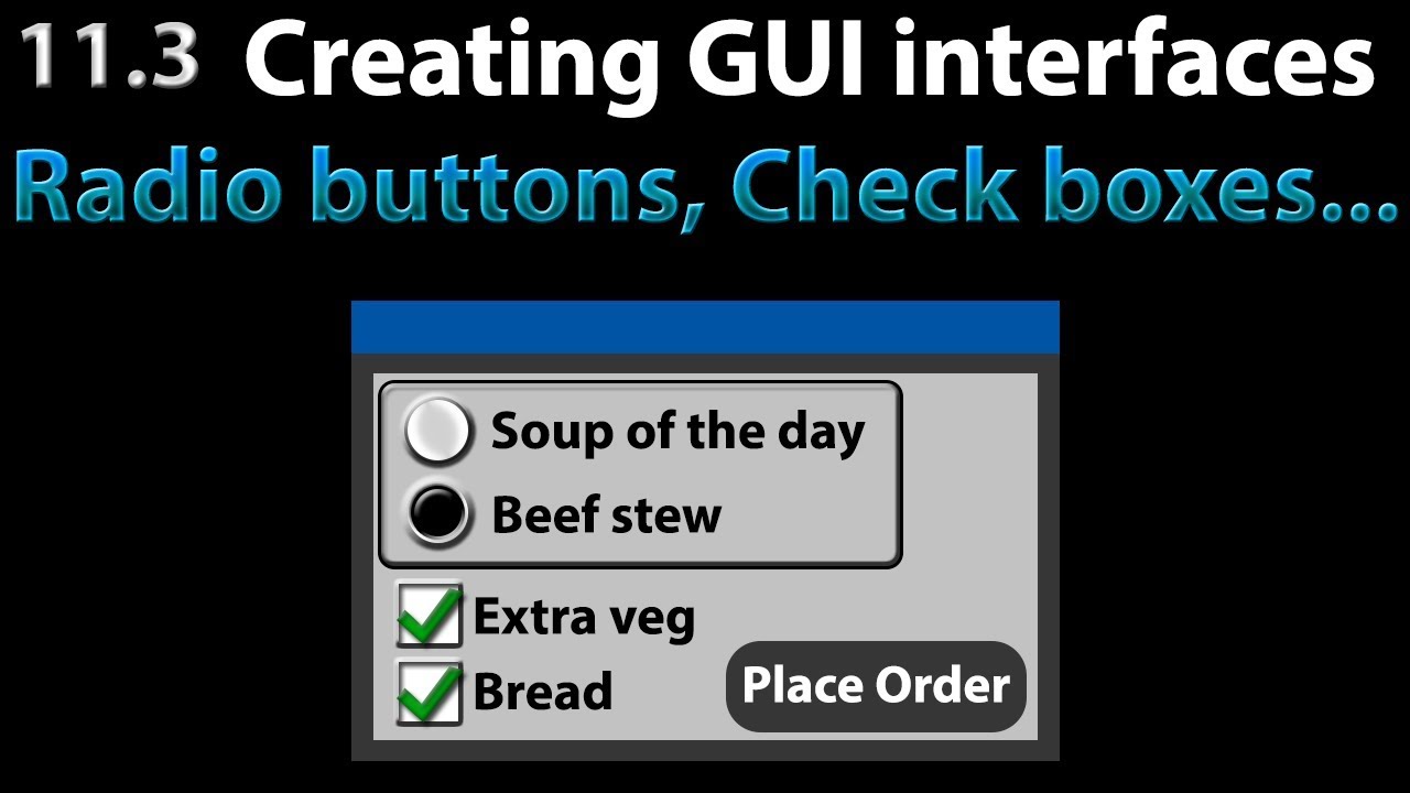 AutoIt Scripting Tutorial 11.3 The GUI _ Radio buttons & Check boxes to make choices