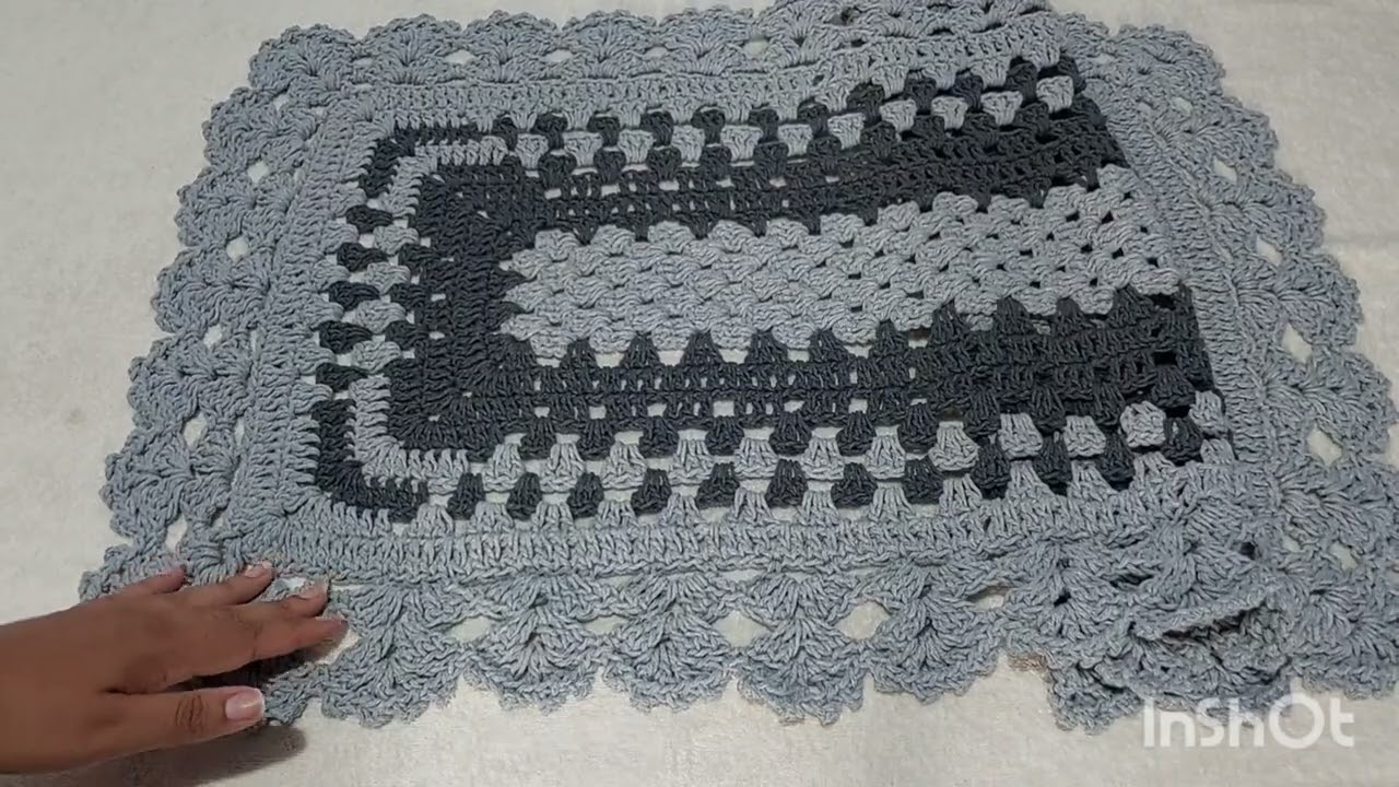 KIT PASSADEIRA EM CROCHÊ.  MODELO RETANGULA