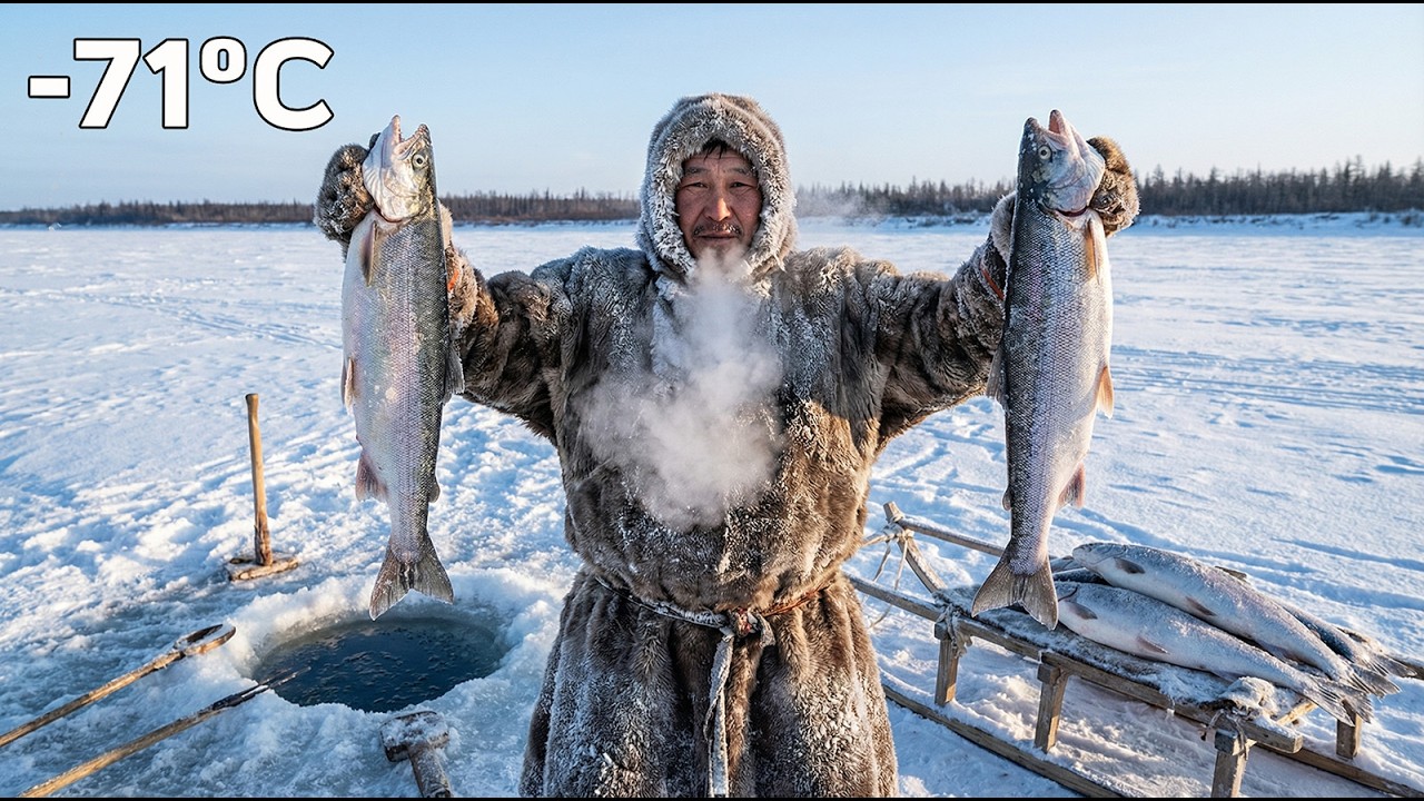 Life at −71°C Ice Fishing in the Coldest Place on Earth | Ai Educational Documentary