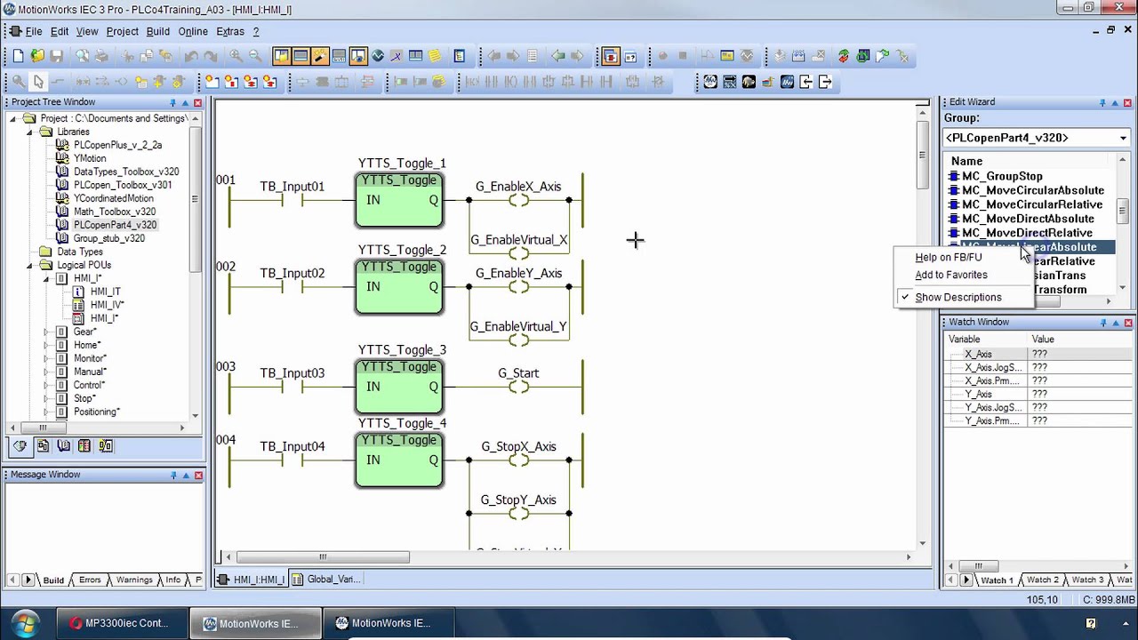Group Configuration (PLCopen Part 4 - Coordinated Motion)