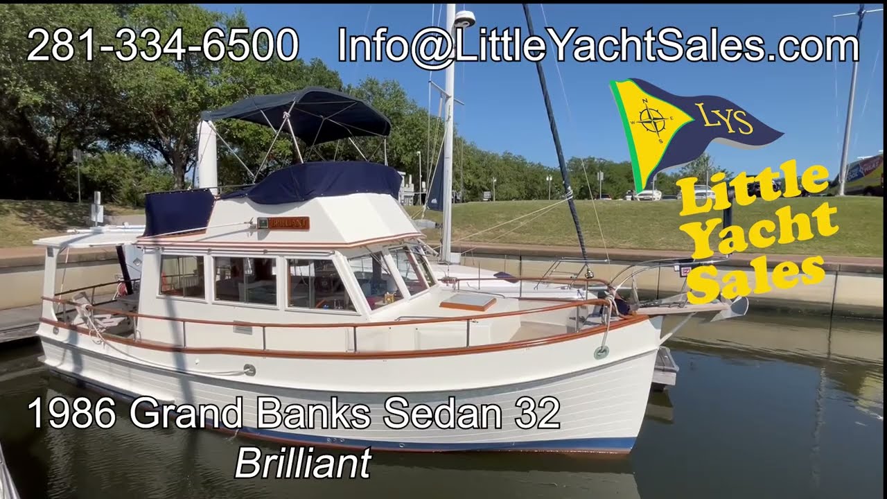 Gorgeous Classic 1986 Grand Banks 32 - Little Yacht Sales