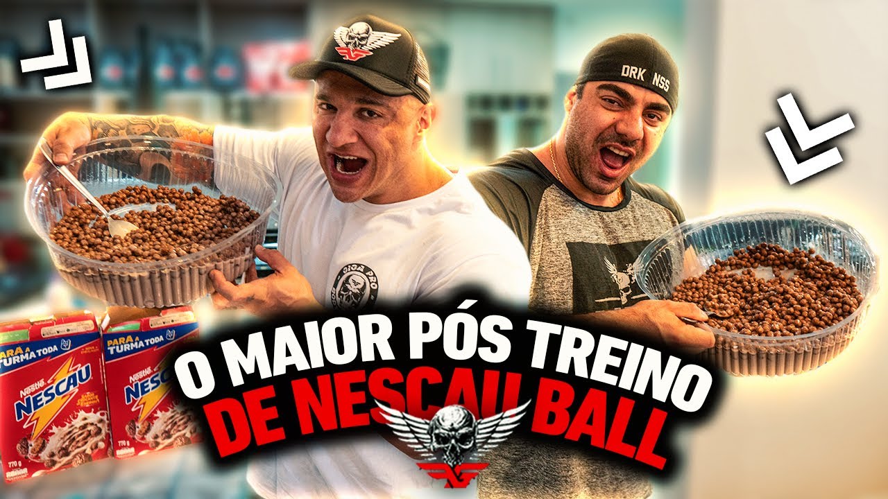 O MAIOR PÓS TREINO DE NESCAU BALL DO MUNDO COM FABIO GIGA E RAFAEL BRANDÃO