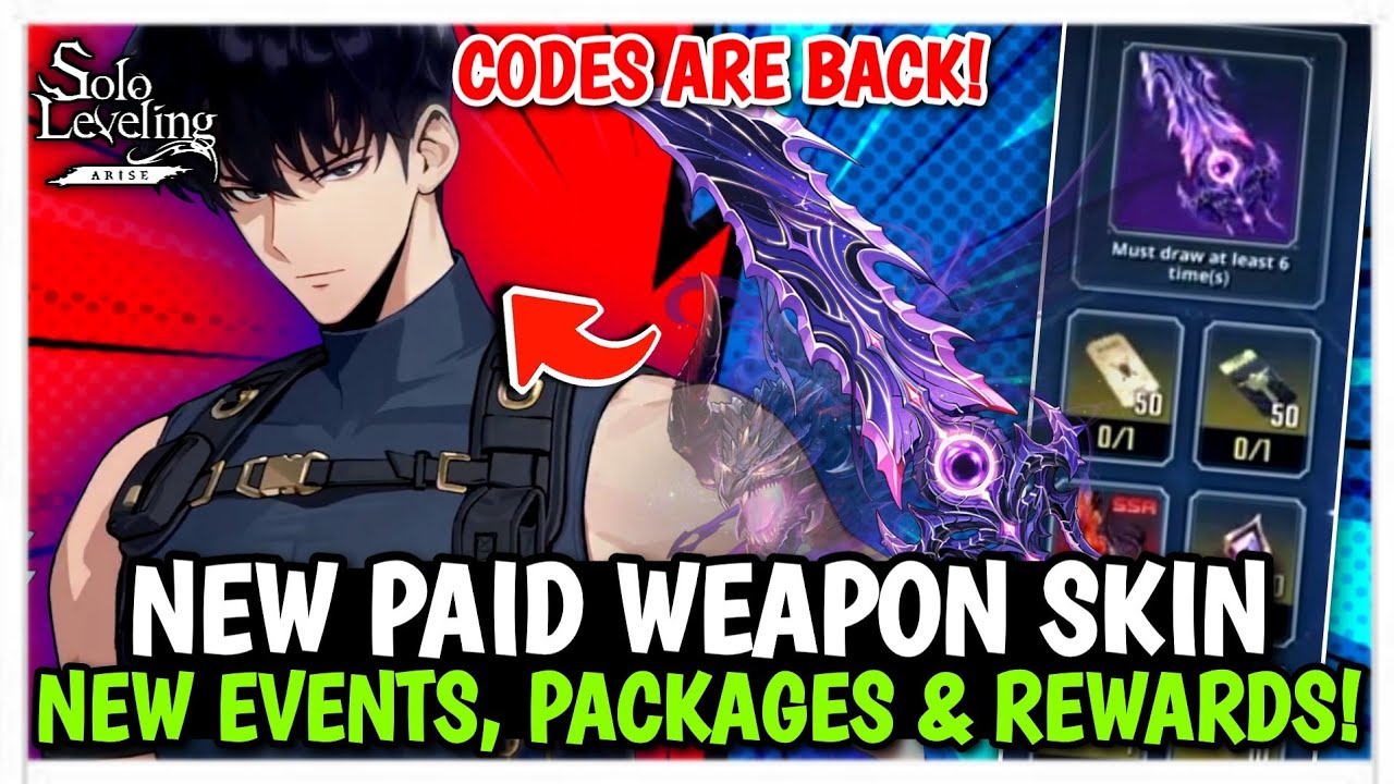 PAID LEGENDARY ENNIO'S ROAR WEAPON SKIN! NEW EVENTS & REWARDS! CODES ARE BACK - Solo Leveling: Arise