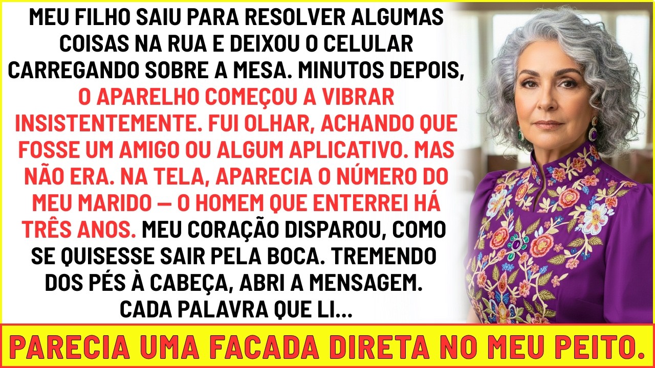 Meu filho saiu e deixou o celular em casa e o número do meu marido falecido ligou. O que vi me fez..